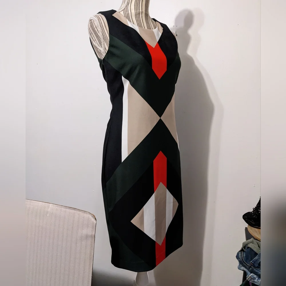 Calvin Klein dressy colorful slim dress - Picture 5 of 16